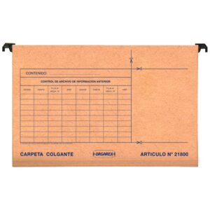 CARPETA COLGANTE BARRA PLASTICA ORGAREX